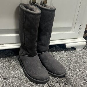 UGG Dark Gray Suede Boots